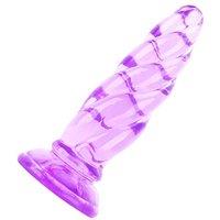 Super Long Thick Anal Beads Anal Plug Thread Large Butt Plug Dildos for Man Woman and Couples Sex Toys (Purple)