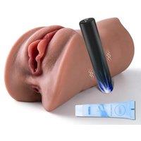 4in1 Pocket Pussy Male Masturbator  Adult Sex Toys 3D Realistic Vagina and Tight Anus Sex Toys4mens UK, Electric Male Masturabation Adult Men Masturb