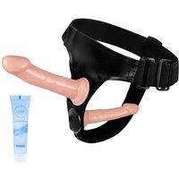 Strap On Dildo Wearable Kit - Wearable Realistic Dildo with 2 Removeable Dildo,Anal Plug Sex Toys for Female Masturbation SM Adult Sex Toys for Women,