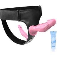 Strap On Dildo Wearable Kit - Wearable Realistic Dildo with 2 Removeable Dildo,Anal Plug Sex Toys for Female Masturbation SM Adult Sex Toys for Women,