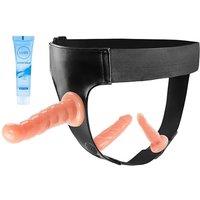 Strap On Dildo Wearable Kit-Sex Harness with 3 Removeable Dildo,Anal Plug Sex Toys for Female Masturbation SM Adult Sex Toys for Women Couples Lesbian
