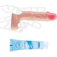 4.3 in Mini Realistic Dildo for Beginners, Thrusting Sex Toy for Beginners, Small Anal Dildo for Women & Men, Adult Sex Toys for Couples (Flesh)