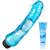 Realistic Dildo Vibrator for Women, Sex Toys for Women G Spot Vibrator Clitoral Nipple Stimulator with 10 Powerful Vibration Mode Waterproof Rechargea