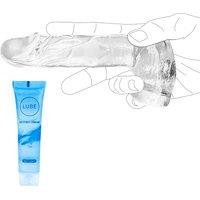 4.3 in Realistic Suction Cup Dildo, Hands-Free Thrusting Sex Toy for Beginners, Small Anal Dildo for Women & Men, Adult Sex Toys for Couples (Transpar