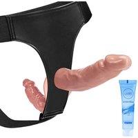 Strap On Dildo Wearable Kit - Wearable Realistic Dildo with 2 Removeable Dildo,Anal Plug Sex Toys for Female Masturbation SM Adult Sex Toys for Women,