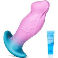Wearable Soft Silicone Anal Plug, and Anal Dilator with Handle, Suitable for Men and Women, Provides A Great Experience for Masturbation and Prostate