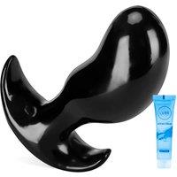 Yellow Soft Silicone Anal Plug, and Anal Dilator with Handle, Suitable for Men and Women, Provides A Great Experience for Masturbation and Prostate Ma