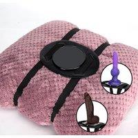 Suction Cup Dildo Mount - Sex Saddle with Straps for Hands-Free Play on Pillow, Dildos Holder for Monster Fantasy Dildos, Sex Chair, Adult Toys & Game