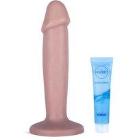 6-inch Realistic Silicone Beginner Dildo with 3D Suction Cup Strap-On Compatible Anal Plug G-Spot Stimulator for Couples, Hands-Free Sex Toy for W