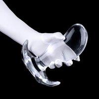 Yellow Soft Mango Anal Plug, and Anal Dilator with Handle, Suitable for Men and Women, Provides A Great Experience for Masturbation and Prostate Massa