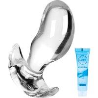 Yellow Soft Silicone Anal Plug, and Anal Dilator with Handle, Suitable for Men and Women, Provides A Great Experience for Masturbation and Prostate Ma