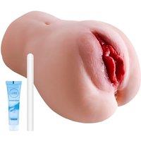 Realistic Male Masturbator with Vagina and Tight Anus, Sex Toys Pocket Pussy for Men Penis Stimulation Stroker Masturbation Cup, 3.3 LB Male Sex Toys