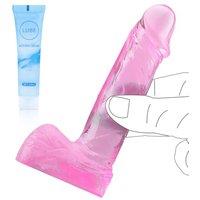 4.7 inches Pink Dildo for Beginner,with Powerful Strong Suction Cup Anal Dildos Lifelike Fake Penis for Women/Men/Gay/Couples, Adult Sex Toy for G spo