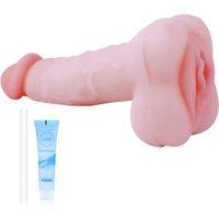 6.9 inch Fun Decompression Small Penis Sleeve  Hollow Realistic Dildo 3D Monster Dildo Pocket Pussy, Soft Cock Ring Penis Pump Male Sex Toys for Men