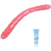 12.8 inch Double Dildos Realistic Double-Ended Dildo, Flexible & Bendable Doubles Sided Dildos Penetrating G spot Anal Long Dildos Women Lesbian Sex T