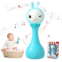 Talking Bunny Toys Repeats What You Say, ABC Learning for Toddlers Preschool Toys with Numbers Music Learning Baby Toys Smarty Rattle with Songs Stori