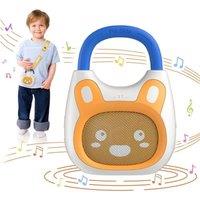 alilo Pocket Bunny Portable Kids Music Player, Musical Toys for Toddlers 135, Preloaded 120+ Stories/Music/Lullabies/White Noise,High Fidelity Sound