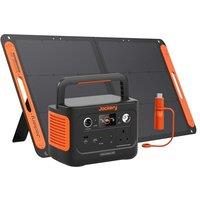 Jackery Solar Generator 240V2 with 100W Solar Panel & DC8020 to USBC Adapter, 2024 Upgrade, 256Wh LiFePO4 Battery, 300W Output, Portable Power for Ca