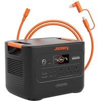 Jackery Explorer 3000V2 Solar Generator + 5M Extension Cable, 3072Wh LiFePO4, 2990W Output, Portable Power Station for Home Use, RVs, Camping & Emerge