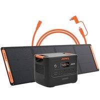Jackery Explorer 3000V2 Solar Generator + 200W Solar Panel + 5M Extension Cable, 3072Wh LiFePO4, 2990W Output, Portable Power Station for Home Use, RV