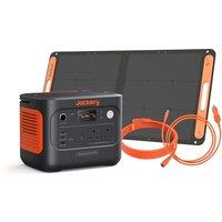 Jackery Explorer 1000 v2 Portable Power Station, 1070Wh LiFePO4 Battery, 1500W AC / 100W USB-C Output, 1 Hr Fast Charge, Solar Generator with 100W Sol