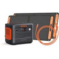 Jackery Explorer 1000 v2 Portable Power Station, 1070Wh LiFePO4 Battery, 1500W AC / 100W USB-C Output, Solar Generator with 2  100W Solar Panels & C