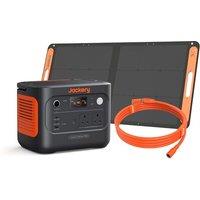 Jackery Explorer 1000 v2 Portable Power Station, 1070Wh LiFePO4 Battery, 1500W AC / 100W USB-C Output, Solar Generator with 100W Solar Panel & 5m Exte