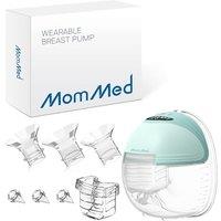 MOMMED Breast Pump, Wearable Breast Pumps with 3 Mode & 12 Levels, Leak-Proof & Low Noise Design Electric Breast Pump, 24mm Hands-Free Breast Pump, Re