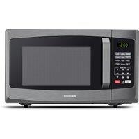 Toshiba 800w 23L Microwave Oven with Digital Display, Auto Defrost, Onetouch Express Cook with 6 PreProgrammed Auto Cook, and Easy Clean  Black  M
