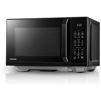 Toshiba 800W Flatbed Microwave Solo Digital 23L Black Microwave Oven with 11 Power Levels, 7 Auto Menus, Chef Defrost, +30S Express Cook, Easy Clean W
