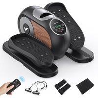 MERACH Under Desk Elliptical Machine for Home, Electric Elliptical Machine for Seniors with 12 Adjustable Speed, Quiet & Portable Seated Pedal Exercis