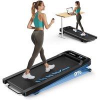 MERACH Walking Pad Treadmill with 09% Incline, Under Desk Treadmill SpaceSaving Design, Remote Control & App, OnePiece Molded, 265 lbs Capacity, Wa