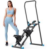 MERACH Stair Stepper for Home Gym Exercise, New Version Vertical Climber for FullBody Workout, Foldable Cardio Stair Climber with Extended Step Range