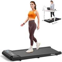 MERACH Walking Pad Treadmill with 09% Incline, Under Desk Treadmill SpaceSaving Design, Remote Control & App, OnePiece Molded, 265 lbs Capacity, Wa