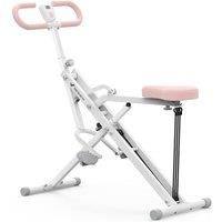 MERACH 2 in 1 Squat Rowing Machine, Easy Setup and Foldable Exercise Equipment, Glute Trainer, Glutes and Leg Home Workout White R07