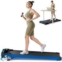MERACH Walking Pad Treadmill with 09% Incline, Under Desk Treadmill SpaceSaving Design, Remote Control & App, OnePiece Molded, 265 lbs Capacity, Wa