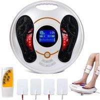 Circulation Booster for Feet and Legs, Foot Massage Machine with 25 Modes & 99 Intensity Levels for Custom Comfort, Heated+Red Light Design for Relaxi