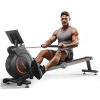 YOSUDA Rowing Machine for Home Gym, Upgrade Magnetic Rowing Machines with 16 Levels Quiet Resistance-160kg Weight Capacity, Rower with LCD Monitor, Co
