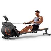 YOSUDA Rowing Machine for Home Gym, Upgrade Magnetic Rowing Machines with 16 Levels Quiet Resistance-160kg Weight Capacity, Rower with LCD Monitor, Co