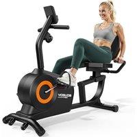 YOSUDA Recumbent Exercise Bike for Home, 16-Level Resistance, 350LB Capacity, Quiet Recumbent Bike, Adjust Seat,Quick Installation, LCD Monitor & Puls