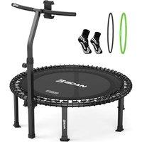 B BCAN BT4 102cm Soft Land Pro Adult Bungee Rebounder Trampoline, 500lb (227kg) Capacity, Adjustable Tension Bungees/Handle, One-Piece Frame(16 Gauge)