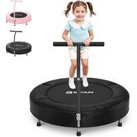 BCAN 91 cm Toddler Trampoline, ASTM Certified Foam Handle and Safe Thickened Cover, Mini Trampoline for Kids Indoor, Easy to Set Up