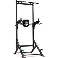 Sportsroyals Power Tower Pull Up Bar Station, 450LBS Stable Pull Up Dip Station for Home Gym Strength Training Equipment