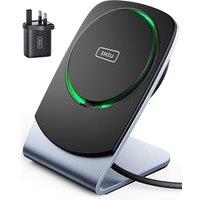 INIU Wireless Charger for Magsafe, 15W Fast Charging Phone Stand Efficient Cooling, User-friendly Charge Dock for iPhone 15 Pro Max/Plus iPhone 14 13