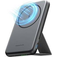 INIU for Magsafe Power Bank, 5500mAh Ultra Slim Wireless Fast Charging Portable Charger with Stand, USB C in & Out Powerbank Battery Bank Only for iPh