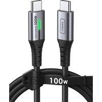 INIU USB C to USB C Charger Cable, [Black, 1m] 100W PD3.0 Type C Cable Fast Charging, Phone Charger USBC Data Lead for MacBook Pro iPad Air iPhone 17