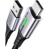 INIU USB C Charger Cable, 1m 3.1A Type C Cable Fast Charging, Braided USB A to USBC Phone Charger Cable USBC for iPhone 17 Pro Max Samsung Galaxy S25