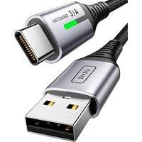 INIU USB C Charger Cable 3m 3.1A Type C Cable Fast Charging, Braided USB A to USB-C Phone Charger Cable USBC for iPhone 16 15 Pro Samsung Galaxy S22/S