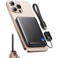 INIU Qi2 Certified 20W Magnetische Powerbank, 5000mAh Ultra Slim Externe Batterie, Travel Wireless Powerbank Schnellaufladung fr iPhone 16 15 14 Pro