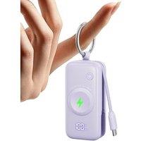 INIU Power Bank for Apple Watch, 5000mAh Wireless Portable Charger Powerbank with Built-in Cable, Slim Travel Keychain Battery Pack with LCD Display f